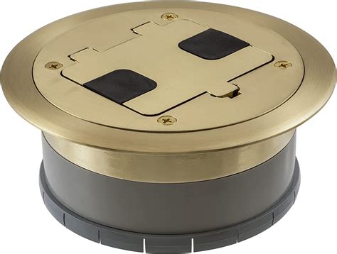 bryant electric rf406bp floor box kit brass|Hubbell RF406BP Floor Box Flng And Door Brass Plated.